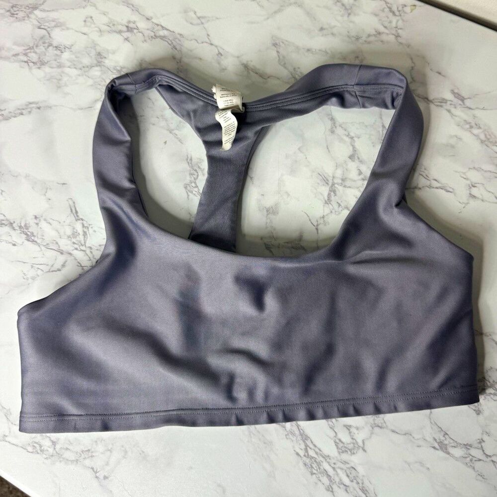 Alo Airlift Women's Light Purpl Racerback Pullover Sports Bra Logo Size S